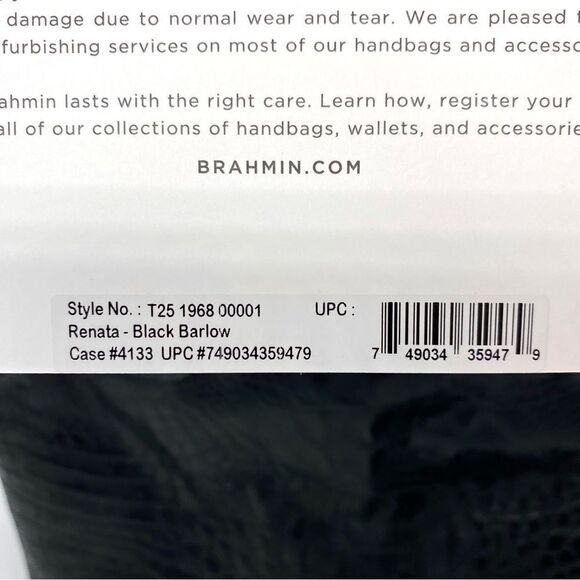 Brahmin Renata Croco Leather Tote Bag New - Picture 16 of 16